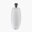 Visage White Face Design Small Stoneware Table Lamp
