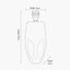 Visage White Face Design Small Stoneware Table Lamp