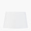 Samara Blue and White Aztec Pattern Ceramic Table Lamp Base with Winston 35cm White Handloom Tapered Lampshade