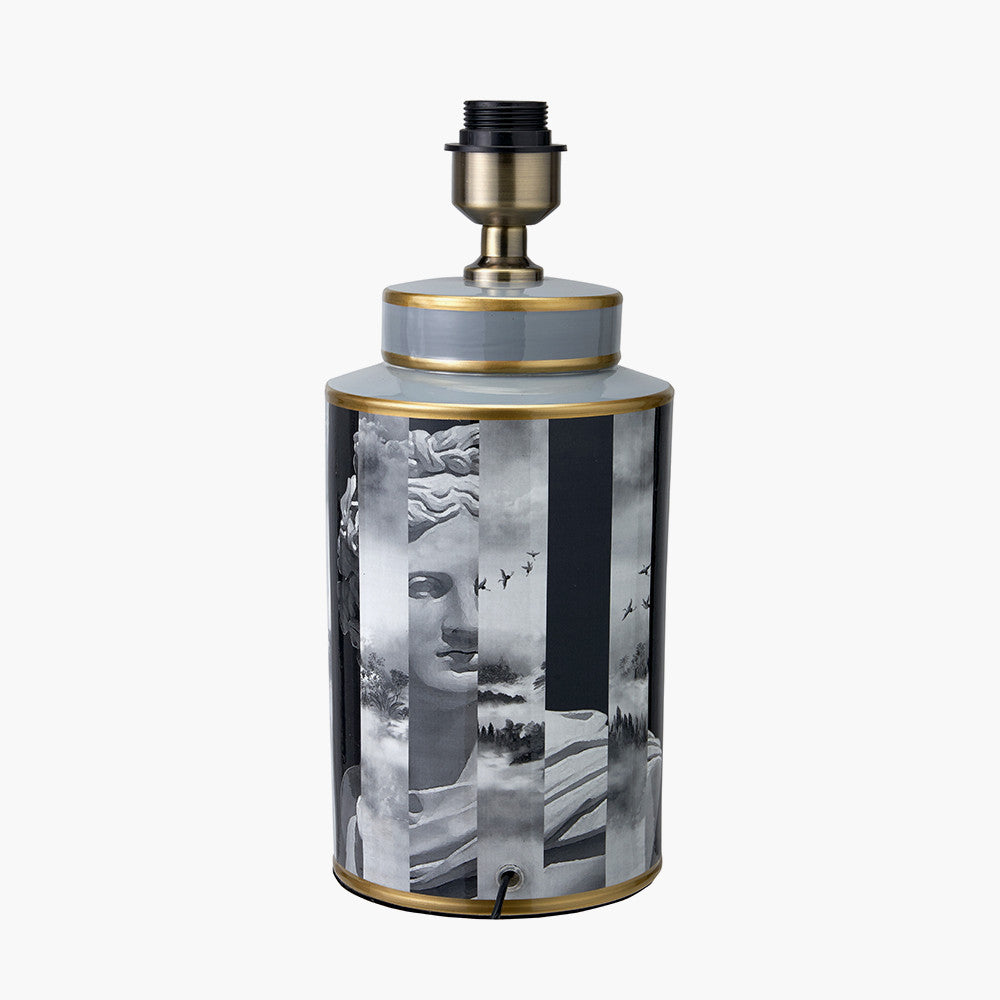 Fenella Black and White Photographic Design Table Lamp