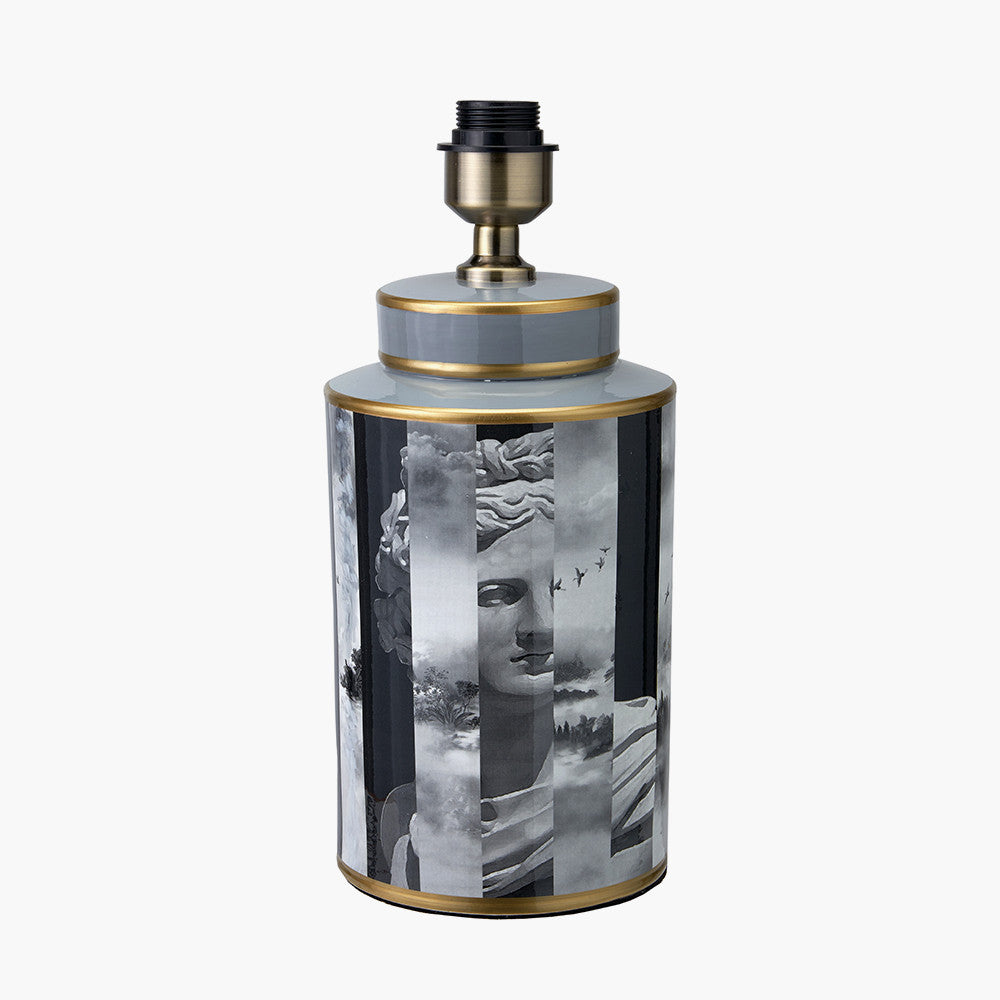 Fenella Black and White Photographic Design Table Lamp