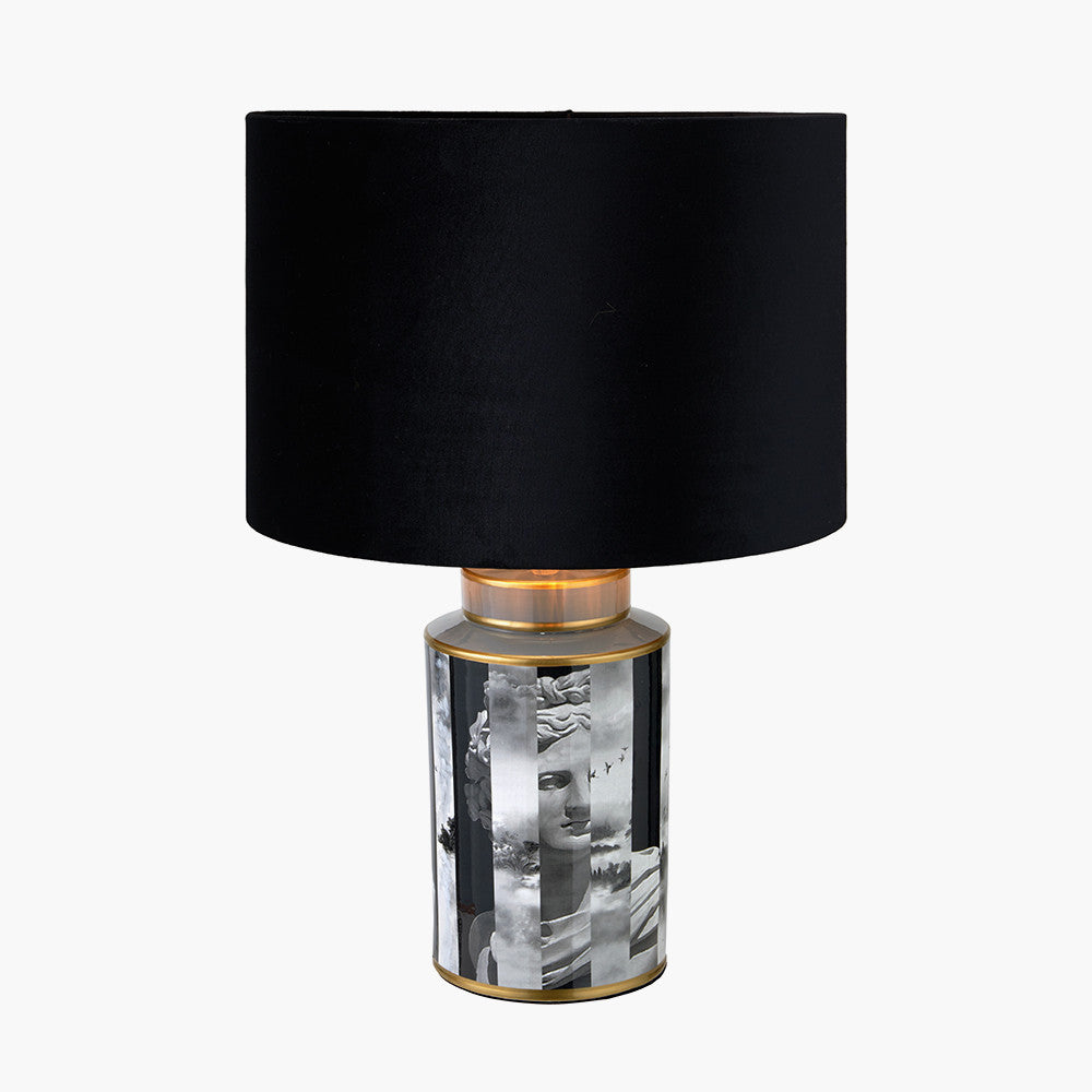 Fenella Black and White Photographic Design Table Lamp
