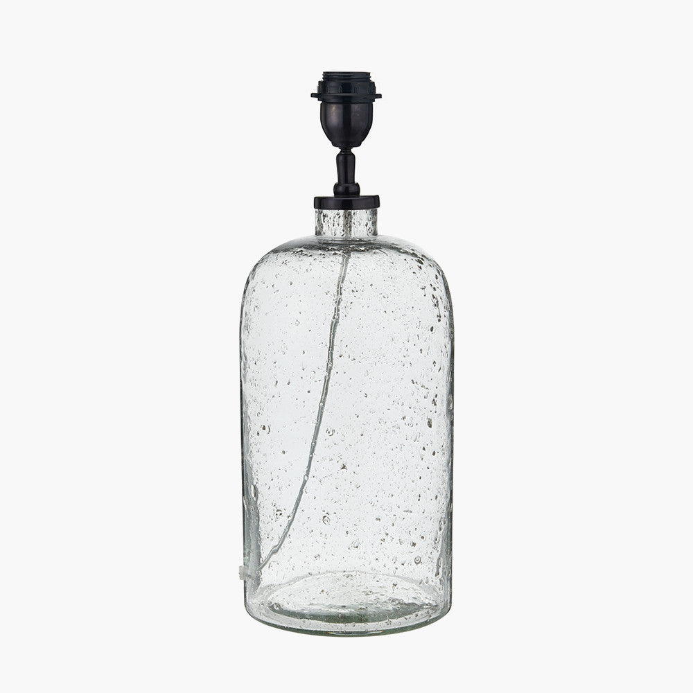 Ophelia Grey Bubble Glass Table Lamp
