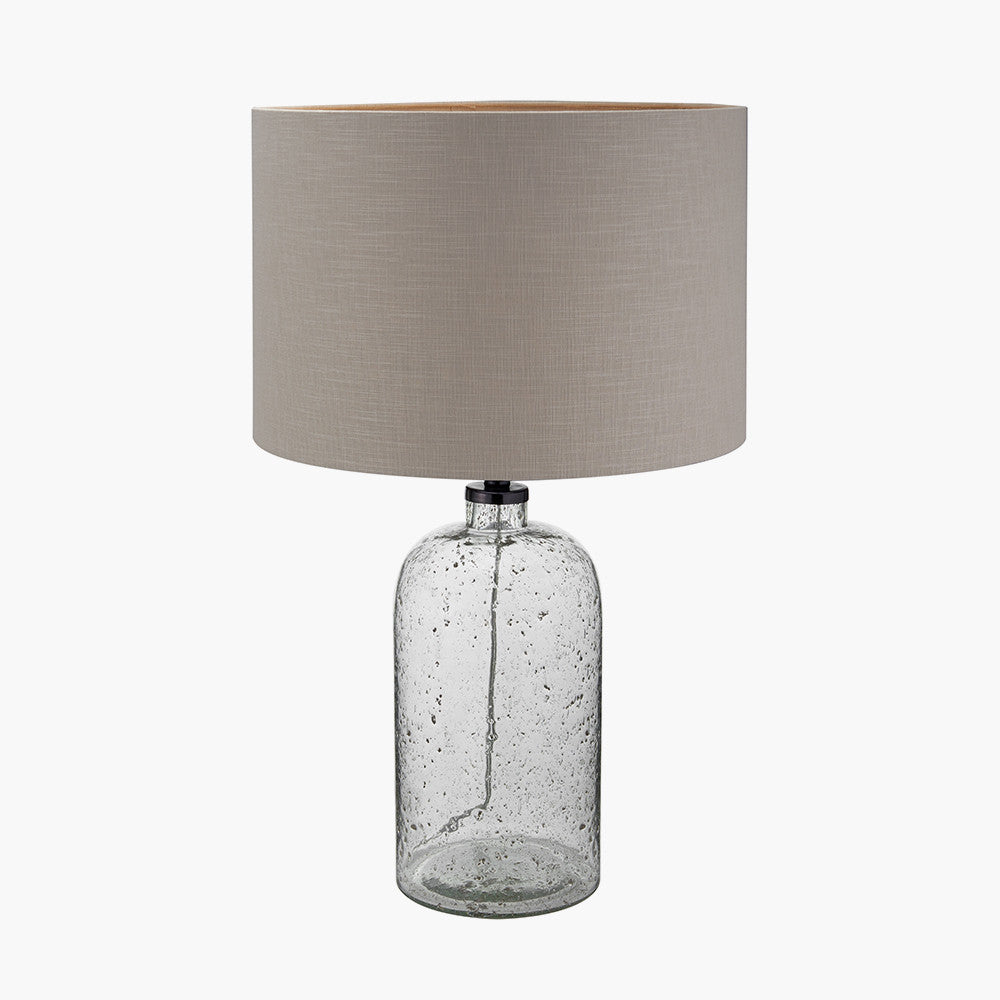 Ophelia Grey Bubble Glass Table Lamp