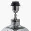 Ophelia Mercurial Glass Table Lamp Base with Henry 40cm Taupe Handloom Cylinder Lampshade
