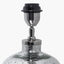 Ophelia Mercurial Glass Table Lamp Base with Edward 40cm Pistachio Green Linen Cylinder Lampshade