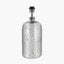 Ophelia Mercurial Glass Table Lamp Base with Lino 40cm Black Self Lined Linen Cylinder Lampshade