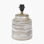 Paihia White Wash Wood Textured Short Table Lamp Base with Edward 30cm Pistachio Green Linen Cylinder Lampshade