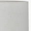 Paihia White Wash Wood Textured Short Table Lamp Base with Lino 30cm White Self Lined Linen Cylinder Lampshade