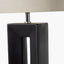 Block Black Ceramic Tall Table Lamp