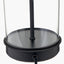 Westwood Clear Glass and Black Metal Table Lamp Base with Harry 35cm Sage Cotton Mix Cylinder Lampshade