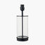 Westwood Clear Glass and Black Metal Table Lamp