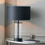 Westwood Clear Glass and Black Metal Table Lamp