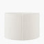 Elkorn Black and White Tall Coral Ceramic Table Lamp Base with Rouen 35cm White Boucle Cylinder Lampshade