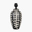 Elkorn Black and White Tall Coral Ceramic Table Lamp Base