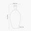 Elkorn Black and White Tall Coral Ceramic Table Lamp Base