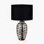 Elkorn Black and White Tall Coral Ceramic Table Lamp Base