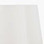 Petula Black Metal Scallop Table Lamp Base with Posy 40cm White Handloom Scalloped Tapered Lampshade