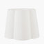 Petula Black Metal Scallop Table Lamp Base with Posy 40cm White Handloom Scalloped Tapered Lampshade