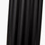 Petula Black Metal Scallop Table Lamp Base with Bloom 40cm White Handloom Scalloped Cylinder Lampshade