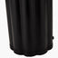 Petula Black Metal Scallop Table Lamp Base with Bloom 45cm White Handloom Scalloped Cylinder Lampshade
