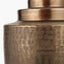 Zuri Antique Brass Metal Pot Table Lamp } OUTLET