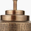 Zuri Antique Brass Metal Pot Table Lamp