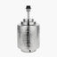 Zuri Shiny Silver Metal Pot Table Lamp