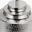 Zuri Shiny Silver Metal Pot Table Lamp