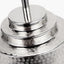 Zuri Shiny Silver Metal Pot Table Lamp