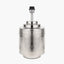 Zuri Shiny Silver Metal Pot Table Lamp