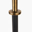 Antoine Black Croc and Antique Brass Metal Table Lamp Base
