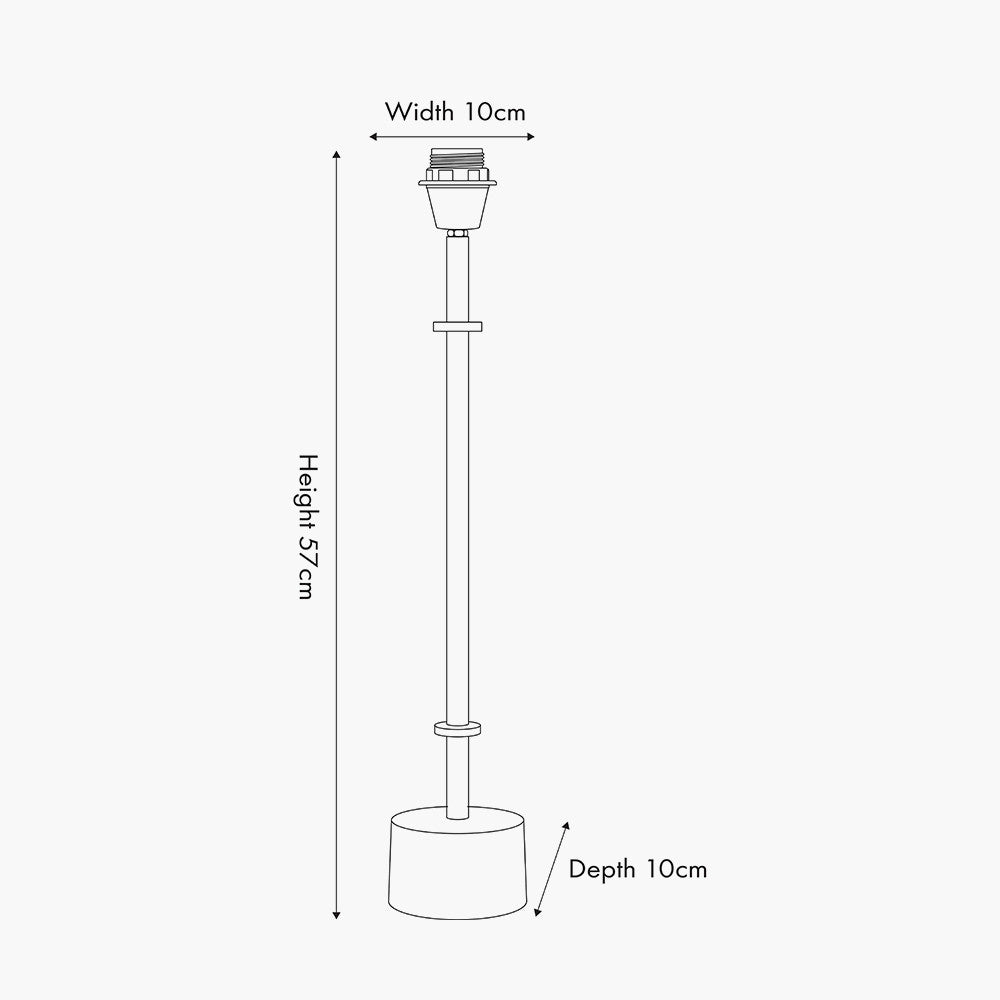 Antoine Black Croc and Antique Brass Metal Table Lamp Base