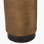 Aurelio Brass and Black Metal Textured Table Lamp Base with Lino 35cm White Self Lined Linen Cylinder Lampshade