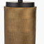 Aurelio Brass and Black Metal Textured Table Lamp