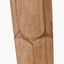 Aurelia Embossed Natural Wood Tall Table Lamp Base with Lino 35cm Black Self Lined Linen Cylinder Lampshade