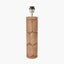 Aurelia Embossed Natural Wood Tall Table Lamp Base