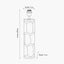 Aurelia Embossed Black Wood Tall Table Lamp Base