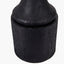 Marin Black Wood Tall Neck Table Lamp Base with Edward 40cm Natural Linen Cylinder Lampshade