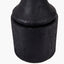 Marin Black Wood Tall Neck Table Lamp Base with Vienna 40cm Black Chevron Mushroom Pleat Lampshade