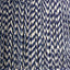 Marin Black Wood Tall Neck Table Lamp Base with Vienna 40cm Blue Chevron Mushroom Pleat Lampshade