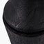 Marin Black Wood Tall Neck Table Lamp Base with Vienna 40cm Forest Green Chevron Mushroom Pleat Lampshade