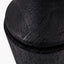 Marin Black Wood Tall Neck Table Lamp Base with Lino 40cm White Self Lined Linen Cylinder Lampshade