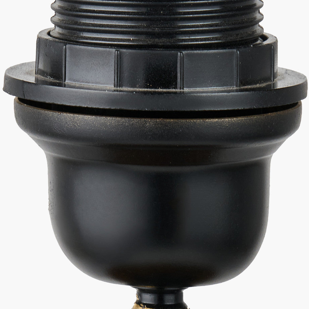 Marin Black Wood Tall Neck Table Lamp Base