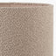 Nelu Black Engraved Wood Dome Table Lamp Base with Rouen 35cm Taupe Boucle Cylinder Lampshade