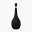 Ioan Black Engraved Wood Bottle Table Lamp