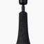 Ioan Black Engraved Wood Bottle Table Lamp