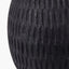 Ioan Black Engraved Wood Bottle Table Lamp