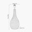 Ioan Black Engraved Wood Bottle Table Lamp