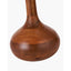 Toma Oiled Wood Tall Neck Table Lamp Base with Izara 35cm Racing Green Ikat Patterned Mushroom Pleat Tapered Lampshade